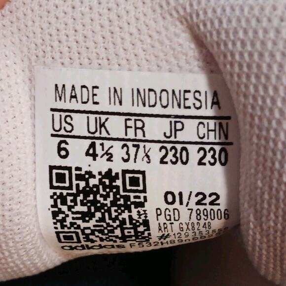 Adidas Run Falcon 2.0 Low Running Shoes Sneakers Light Pink Women's Size 6 EUC - Picture 7 of 7